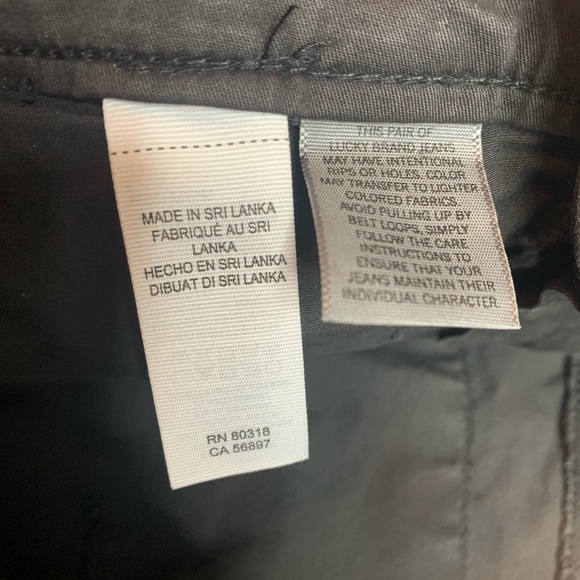 ❌SOLD❌Lucky Brand the Cargo Midrise Grey Pants 00 24 - Picture 9 of 11